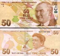 *50 lír Turecko 2009-24, P225 UNC - Kliknutím na obrázok zatvorte -